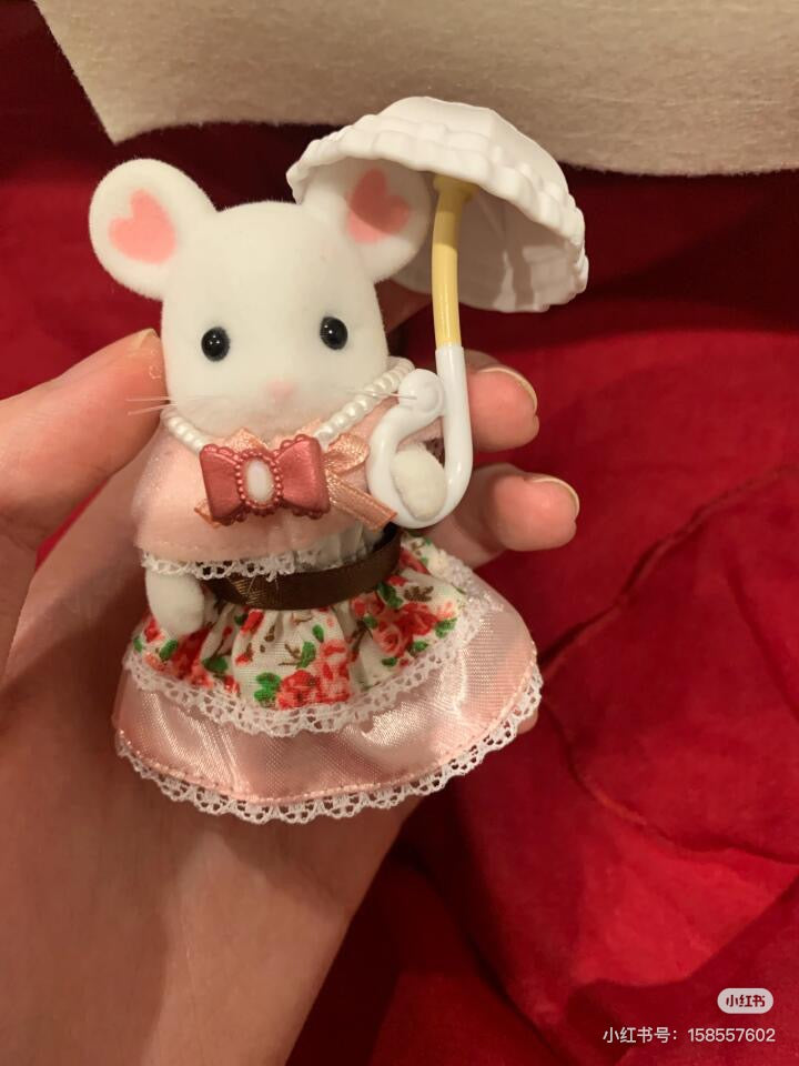 SylvanianFamilies｜Fashion Play Set Sugar Sweet Collection-Marshmallow Mouse-5540