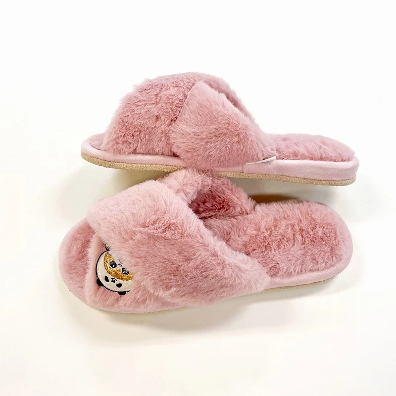 Mofusand｜Hyoko and Cross Band Slippers｜Free (~ 23cm)