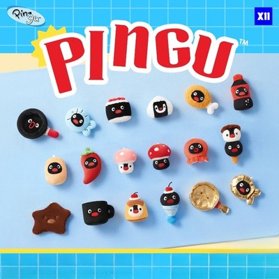 Pingu｜Delicious Life Series Plush Magnetic mystery bag/blind box/All 8 types｜1 box a pair