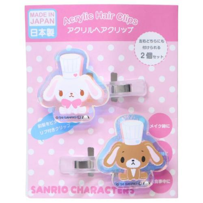 Sanrio｜Aurora Acrylic Hair Clip Set｜40×40mm approx.
