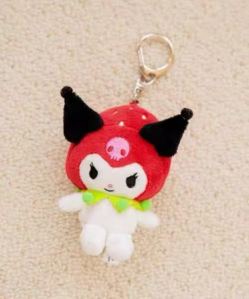 Sanrio｜Strawberry Newspaper me% Mascot Holder /Plush Keychain