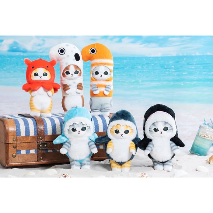 Mofusand｜Sea Eel Sea Creatures Mascot Holder /Plush Keychain｜220×100×100mm approx.