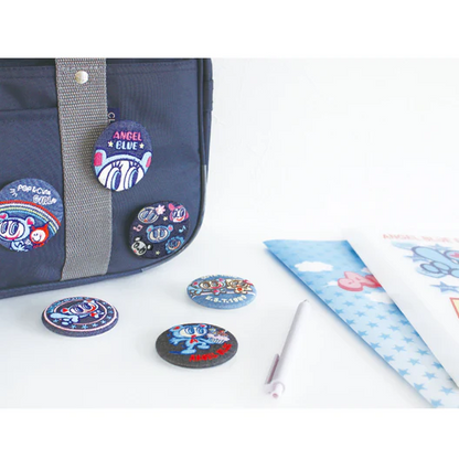 Angel Blue｜Secret Denim Embroidery Can Badge blind box/blind bag/All 10 types｜1pcs