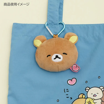 Rilakkuma｜Yuruyuru Pokapoka Warm and Cozy Heart Carabiner Plush Mirror Keychain｜ 80×95×40mm approx.