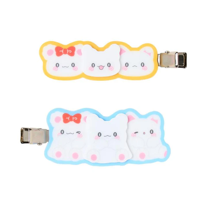 Sanrio｜Hanamaruobake Together with Friends Bangs Clip Set｜3.3×1.1×4.1cm approx.