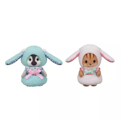 SylvanianFamilies｜ Lop Ear Rabbit Costume Baby Pair Calico Critters