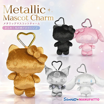 Sanrio｜MANUFATTO Metallic Pouch Mascot Holder /Plush Keychain｜H135mm approx.