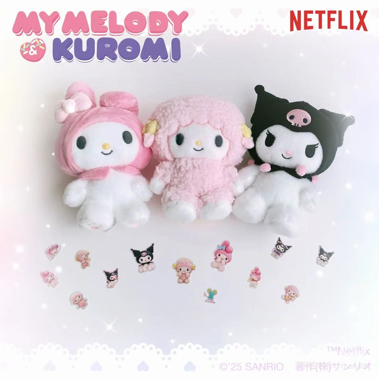 Sanrio｜Netflix Original Anime My Melody &amp; Kuromi Collection Plush Dolls/Plush Toy