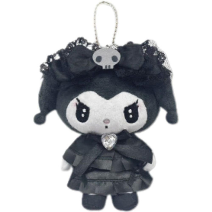 Sanrio｜My Melody &amp; Kuromi Mascot Pouch Keychain｜5.0 x 10.0 x 14.0cm approx.