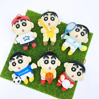 Crayon shin-chan｜Brass Band Club Mascot Holder /Plush Keychain｜12cm×8.5cm×5cm approx.
