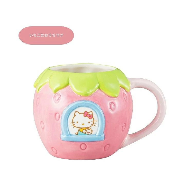 Sanrio｜Hello Kitty Strawberry House Mug｜360ml