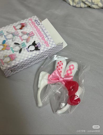 Sanrio｜Spring Rabbit Secret Mini Headband Mascot Holder mystery bag/blind box/All 8 types｜1pcs