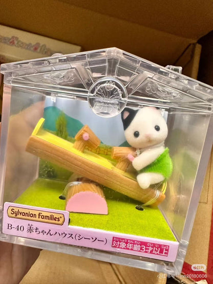 SylvanianFamilies｜Baby house SEESAW Charcoal Cat B-40