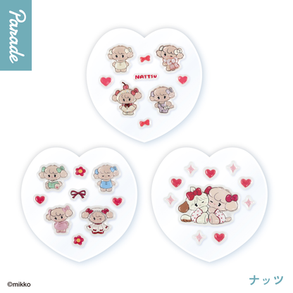 mikko illustrations｜Lil ala mode PUKU CHURU seal stickers mystery bag/blind box/All 5 types｜1pc
