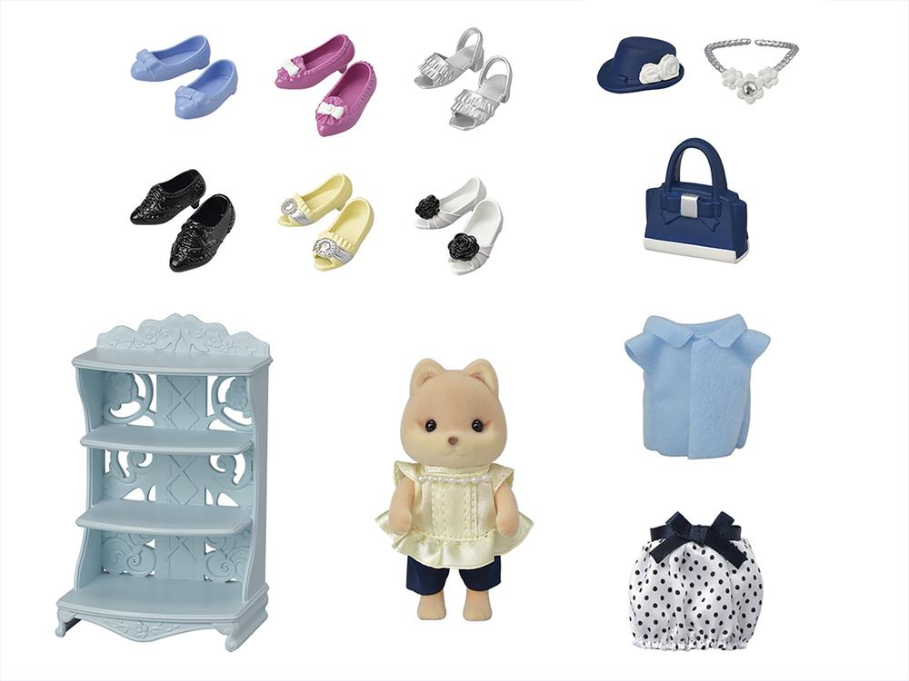 SylvanianFamilies｜Fashion Play Set Shoe Shop Collection-Caramel Dog-5541