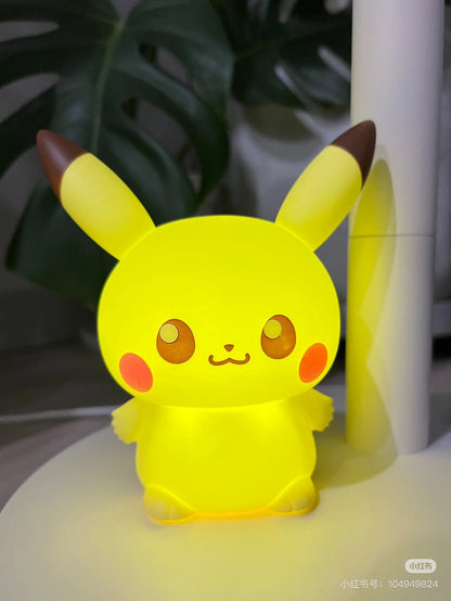 Pikachu皮卡丘｜Takara Tomy Pokemon-Pokepeace Puni Kyun Light 宝可梦软软捏捏多段变光皮卡丘小夜灯｜约15 x 15 x 10cm