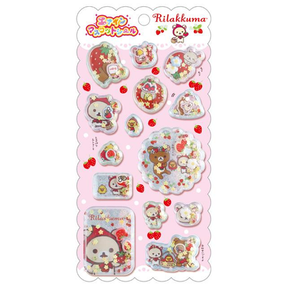 Rilakkuma｜ "Rilakkuma of Yesteryear" Series Air-In Mascot Sticker｜H200 x W95mm approx.