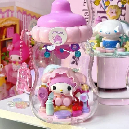 TOPTOY Sanrio Family Dun Dun Milk Bottle Building Block Blind Box