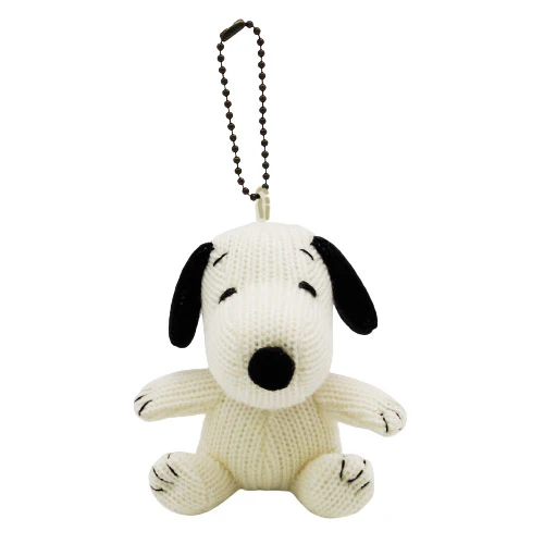 Snoopy｜Peanuts Ball Chain Knit Scarf  Mascot Holder /Plush Keychain｜ 90x90x70mm approx.