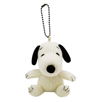 Snoopy｜Peanuts Ball Chain Knit Scarf  Mascot Holder /Plush Keychain｜ 90x90x70mm approx.