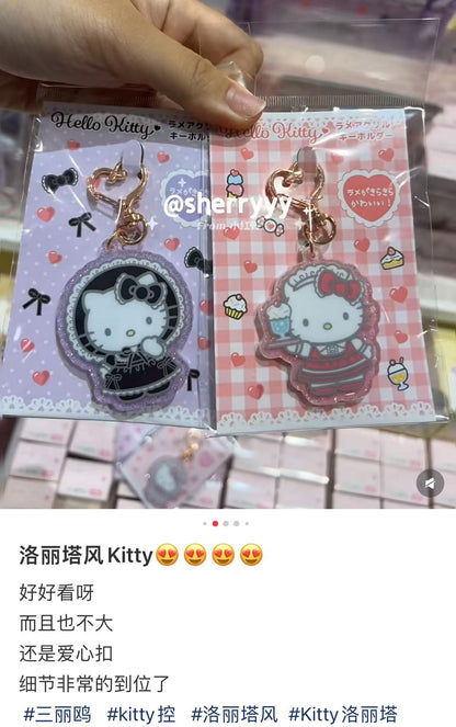 Hello kitty｜Lolita Fashion Acrylic Keychain/Keyring｜61×49×5mm approx.