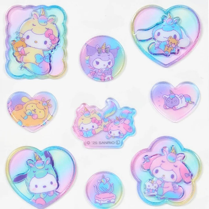 Sanrio｜Frosted Glass Style Sticker｜175×90mm approx.