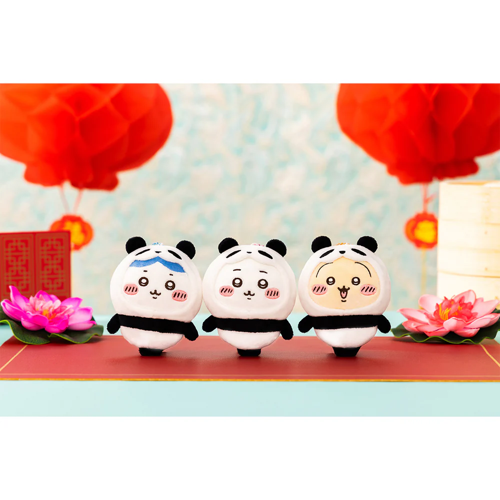Chiikawa 吉伊卡哇｜Panda Mascot熊猫毛绒玩偶挂件/包挂｜约H110×W85×D40mm
