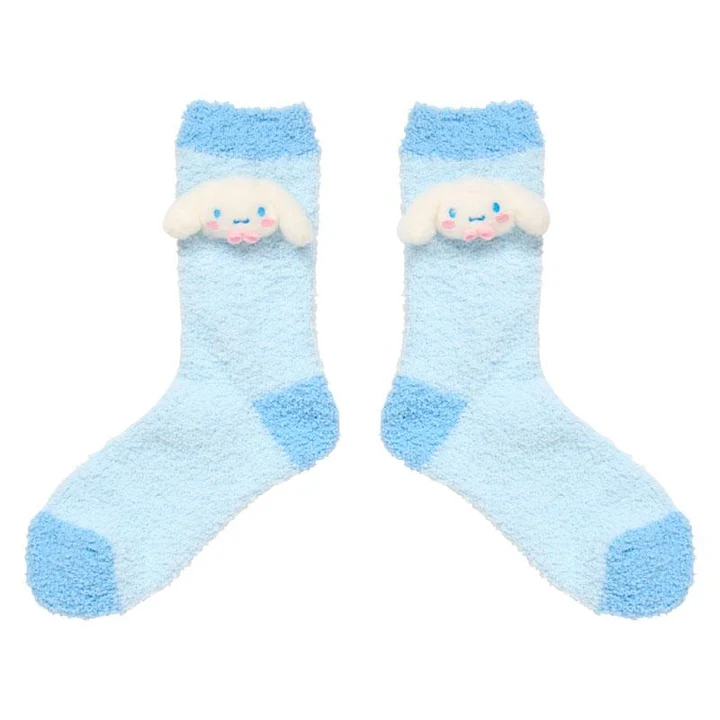 Sanrio｜Characters Plush Fluffy Crew Socks｜23-25cm approx.