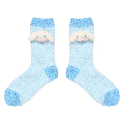 Sanrio｜Characters Plush Fluffy Crew Socks｜23-25cm approx.