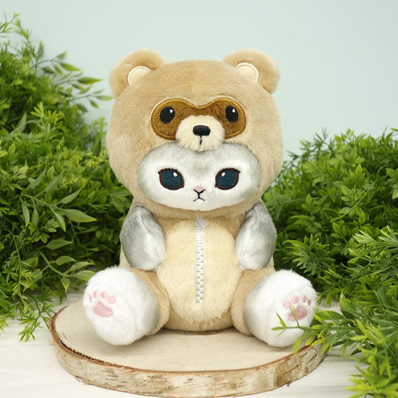 Mofusand｜Raccoon Cat : Tanuki Nyan Gray Plush Dolls/Plush Toy｜190×130×190mm approx.