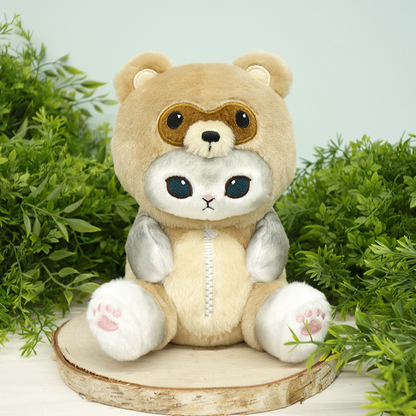 Mofusand｜Raccoon Cat : Tanuki Nyan Gray Plush Dolls/Plush Toy｜190×130×190mm approx.
