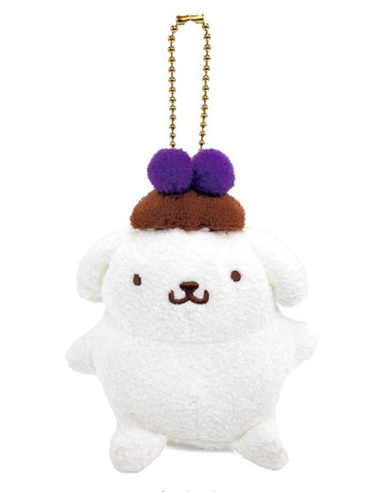 Sanrio｜Pompompurin 30th Anniversary Mascot Holder /Plush Keychain｜12.5×10×8cm approx.