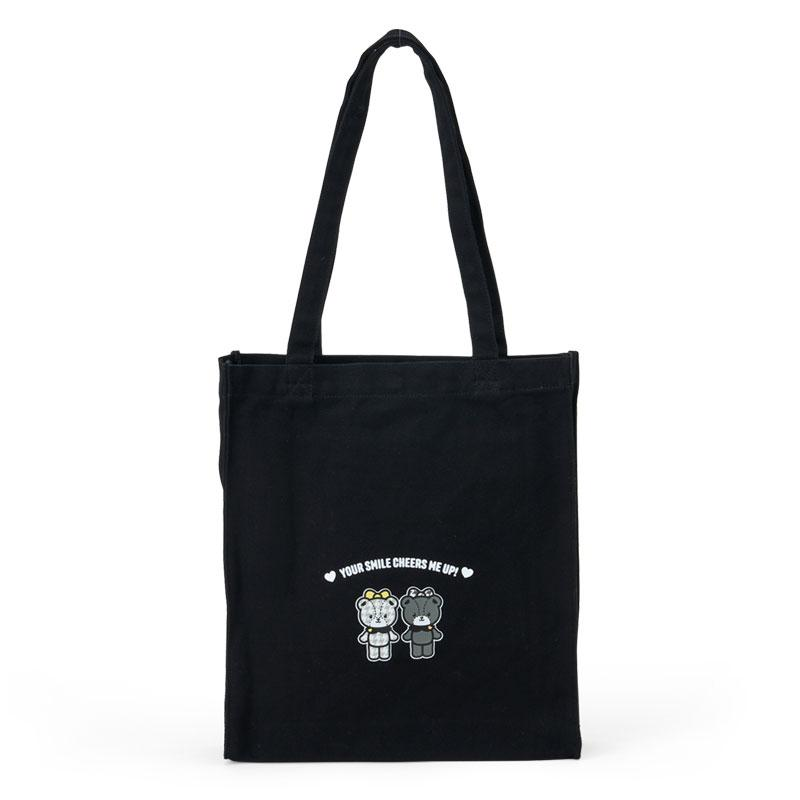 Hello Kitty｜Monochrome Girly Twin Coordinate Hello Kitty &amp; Hello Mimmy Mini Tote Bag｜32×8×37cm approx.