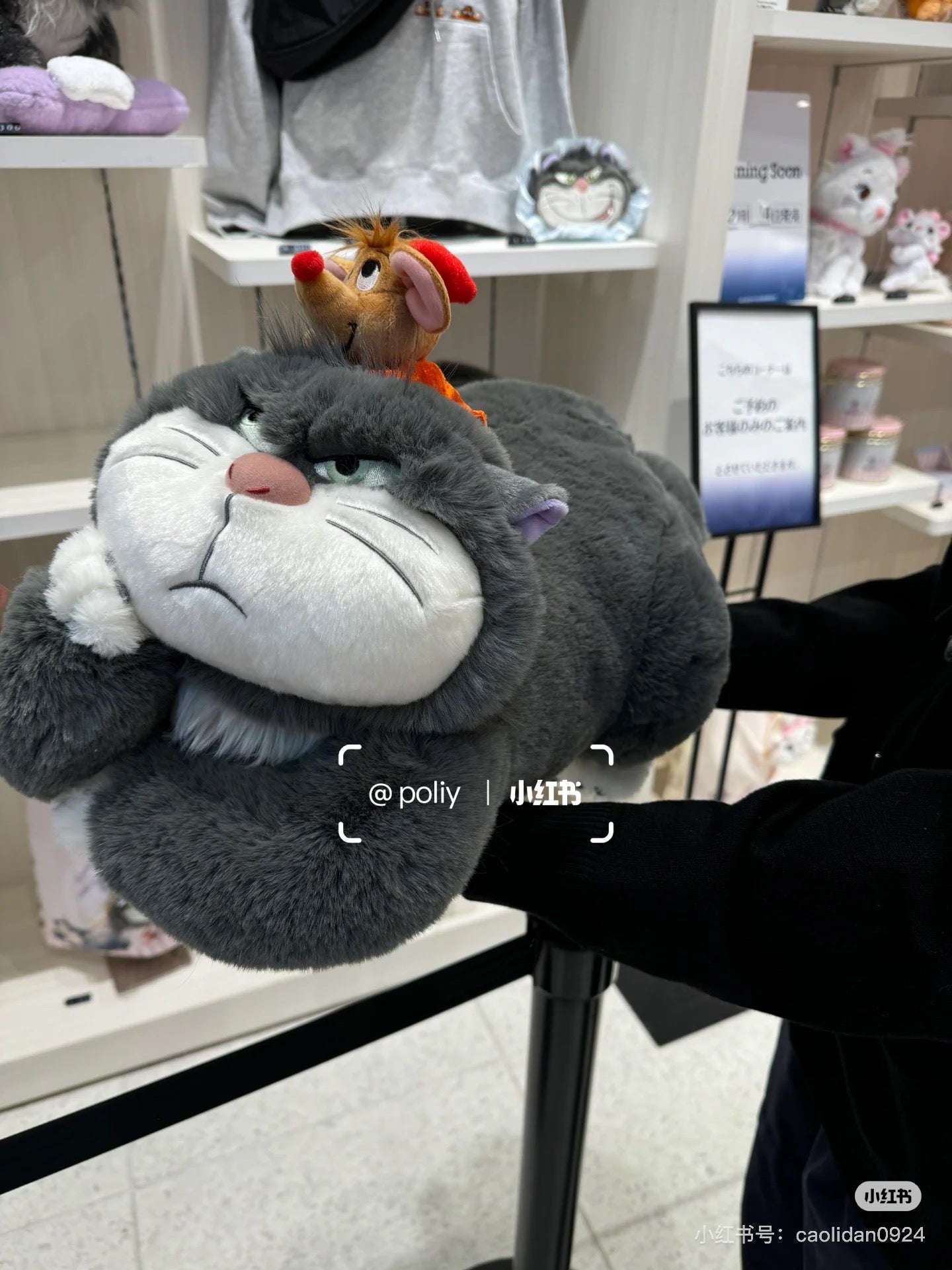 Disney｜ 2025 CAT DAY Cinderella Lucifer Plush Dolls/PlushToy｜H33×W31×D51cm approx.