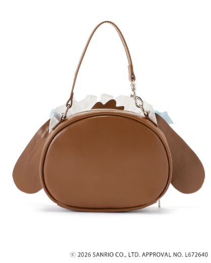 Sanrio｜GRL Collaboration Head Dress SugarBunnies Face Mini Makeup Pouch｜11.5 x 15.5 x 4.5cm approx.