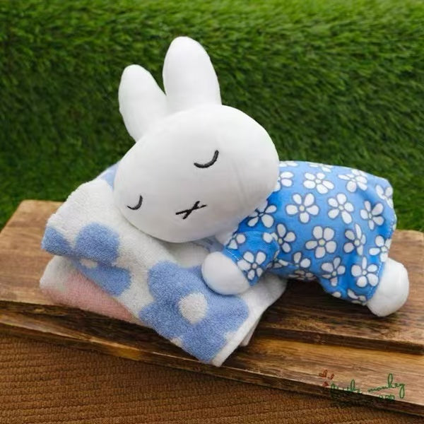 Miffy｜Blue Dress collection-Sleeping Friend Plush Dolls/Plush Toy｜W190 x H120 x D150mm approx.