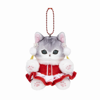 【limit 1】Mofusand｜Chainya Clothing Nyan Mascot鲨鱼猫中国新年限定吉祥服装坐姿毛绒玩偶挂件/包挂｜约H135 x W120 x D100mm