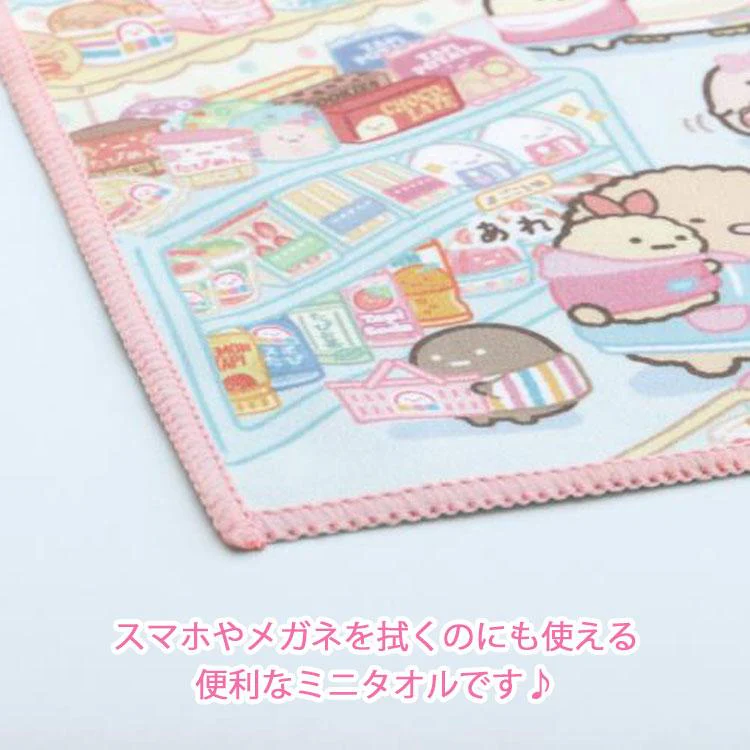 Sumikko gurashi角落生物｜Waku Waku Tapioca Convenience Store - Secret Mini Towel [Blind Package]哇哇哇木薯便利店系列迷你毛巾小方巾盲盒/全6种｜1枚入