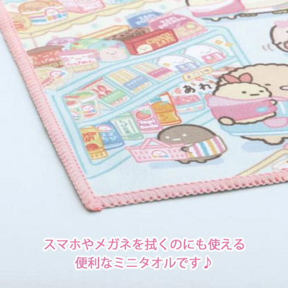 Sumikko gurashi角落生物｜Waku Waku Tapioca Convenience Store - Secret Mini Towel [Blind Package]哇哇哇木薯便利店系列迷你毛巾小方巾盲盒/全6种｜1枚入