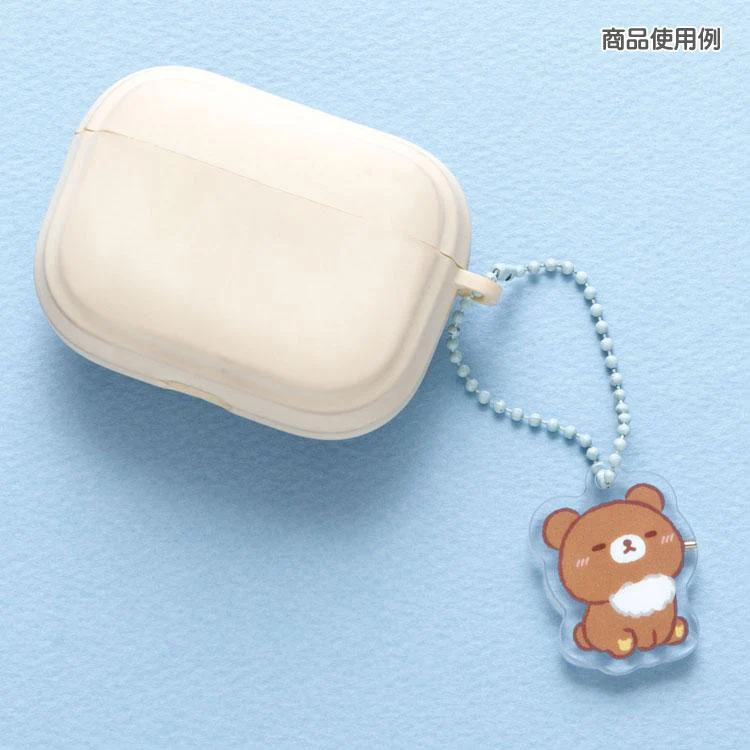 Rilakkuma轻松熊｜AoKogu no Otomari - Acrylic Keychain San-X新角色蓝小狼&amp;小棕熊系列磁吸亚克力吊饰挂件/钥匙扣/1对｜约110mm x 100mm