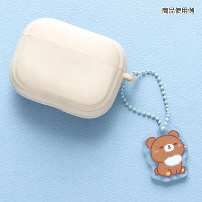 Rilakkuma轻松熊｜AoKogu no Otomari - Acrylic Keychain San-X新角色蓝小狼&amp;小棕熊系列磁吸亚克力吊饰挂件/钥匙扣/1对｜约110mm x 100mm