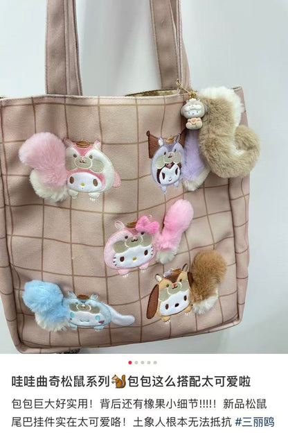 Sanrio｜Squirrel series Tote Bag ｜ 35× 59×38cm approx.