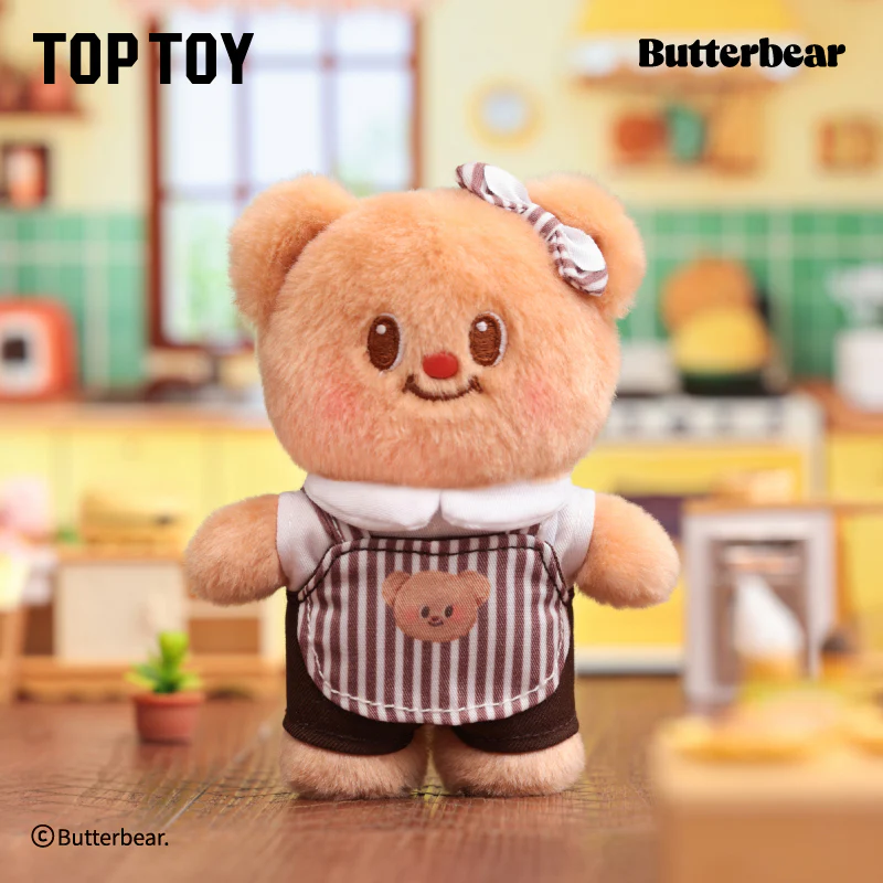 TOPTOY Butterbear Versatile Wardrobe Plush Keychain Series Blind Box