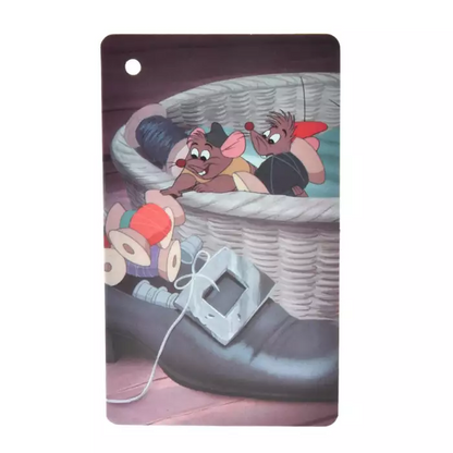 Disney迪士尼｜Interior Animal x Jag &amp;Gus The Mouse Basket东迪《灰姑娘》的朋友小老鼠毛绒玩偶收纳筐｜约高 18.5 x 宽 22.5 x 深 20 (cm)