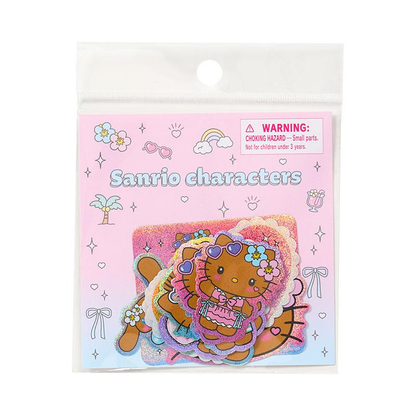 Sanrio｜Sparkling Summer Pool Tan Sunburned Characters Sticker Set｜20 pieces