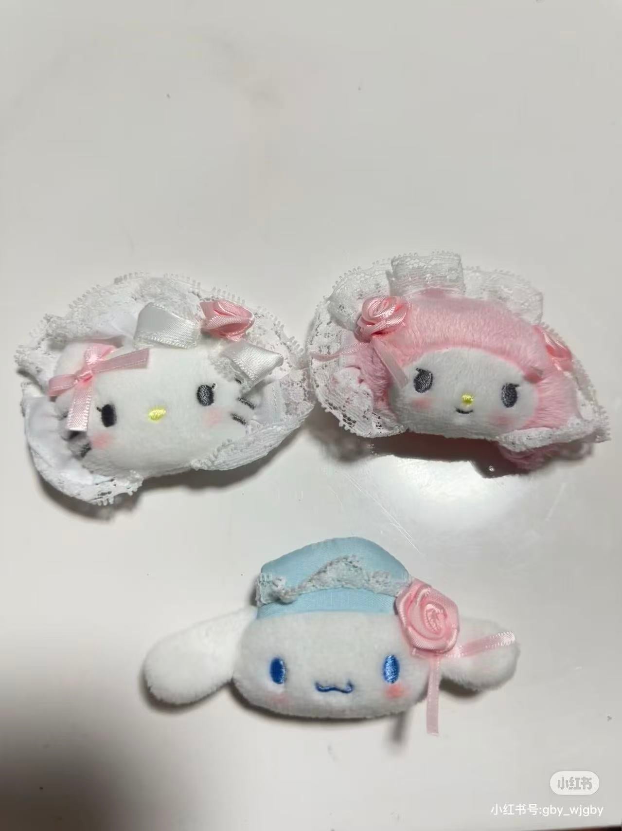 【limit 3】Sanrio｜White Frill Design Hair Clip mystery bag/blind box/All 8 types｜1pcs