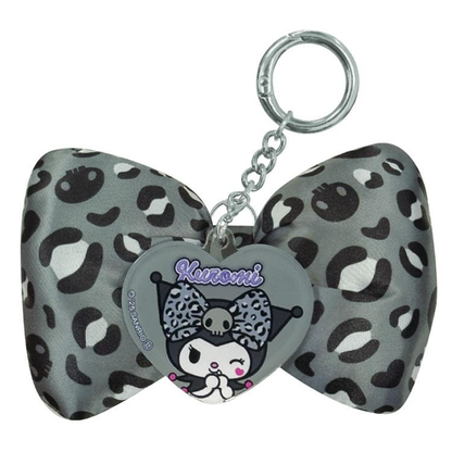 Sanrio｜Gal Art Big Ribbon  leopard print Keychain/Keyring｜H95 x W105 x D30mm