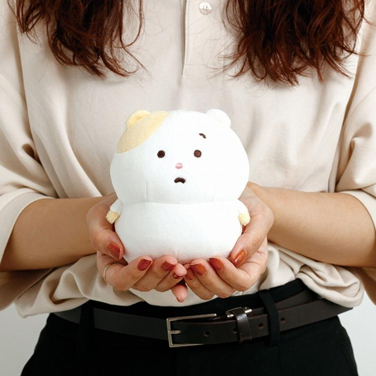 Sanx｜Little Moments of Joy Mainichi Hamuchima Plush Dolls/Plush Toy (S)｜130×100×85mm approx.