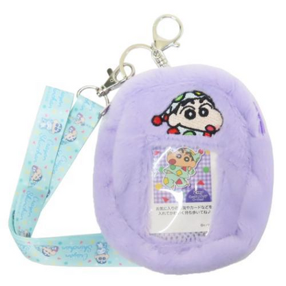 Crayon shin-chan蜡笔小新｜Pouch Crayon Shin-chan 2-way两用可挂脖相片袋/零钱包/卡包卡套｜约100×120×35mm