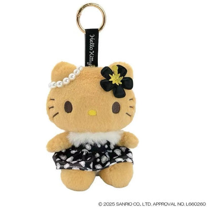 Sanrio｜Characters Sun-tanned Leopard Mascot Holder /Plush Keychain｜H12 x W13.5 x D9.5cm approx.
